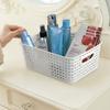 6-Pack White Storage Plastic Baskets, Plastic Weave Basket for Organizing