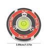 Two-sided Golf Green Reader Kirsite Golf Ball Marker Golf Accessories Golf Hat Clip Marker  Girl