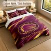 Bedding Set 1 Duvet Cover 2 Pillowcases Brisbane Broncos Print Soft Bed Linen Bedroom Decor