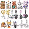 Copper Animal Cats And Dogs Capybara Elephant Bead Pendant Fit Original Charms Bracelet Diy Women Jewelry Gift