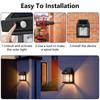 2000LM Solar Outdoor Lights Smart Sensor Wall Lamp Balcony Garden Decoration Outdoor Mood Light Solar Night Decorative Lamp