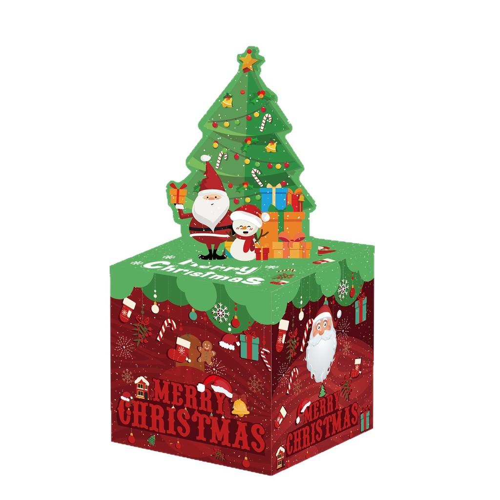 Paper Pattern Santa Money Box Gift Box For Christmas Decors And Gift Giving