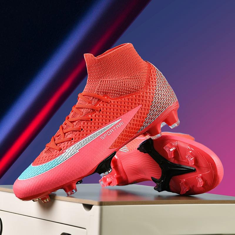 Adults Children Outdoor Turf Sports Training Games Football Shoes Men's and Women's Long Broken Nails