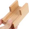 Amosfun Japanese Wooden Sushi Holder - Traditional Sushi Rack Taco Holder for Home Restaurant Party Use 3.54 X 1.96 X 1.57 Inches