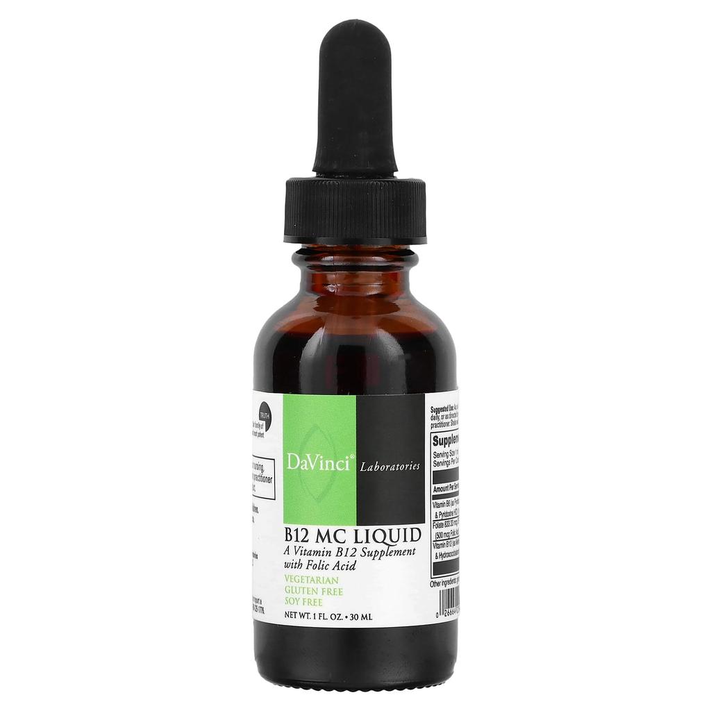 DaVinci Laboratories, B12 MC Liquid, 1 Fl Oz (30 Ml)