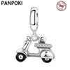 PANPOKI Copper Electric Vehicle New Authentic Pendants Bracelets Charm Bead Charms Jewellery Party Bead Charms Do It Yourself Trendy Gifts