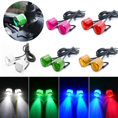 2x 7 Farben Mit Klammern Strobe Led 5w led eagle eye blinklicht Tagfahrlicht Für Motorrad Scheinwerfer DC12V