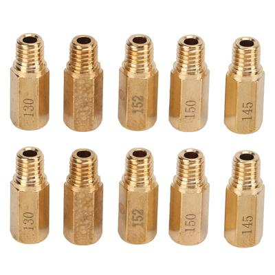 10-delige Set Hoofdsproeierset Carburateur 130 132 135 138 140 142 145 148 150 152 Vervanging voor Keihin