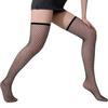 Plus Size Body Stockings Lace Top Grid Pattern Elastic Wear-Resistant Summer