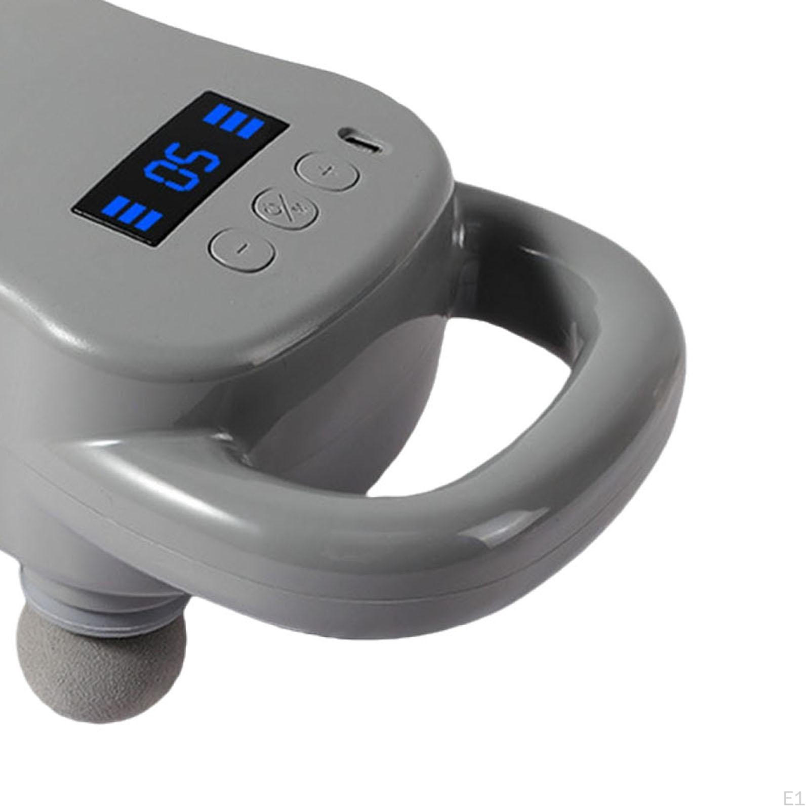 Ручной массажный аппарат Портативный ударный прибор для плеча руки серый — фото 3