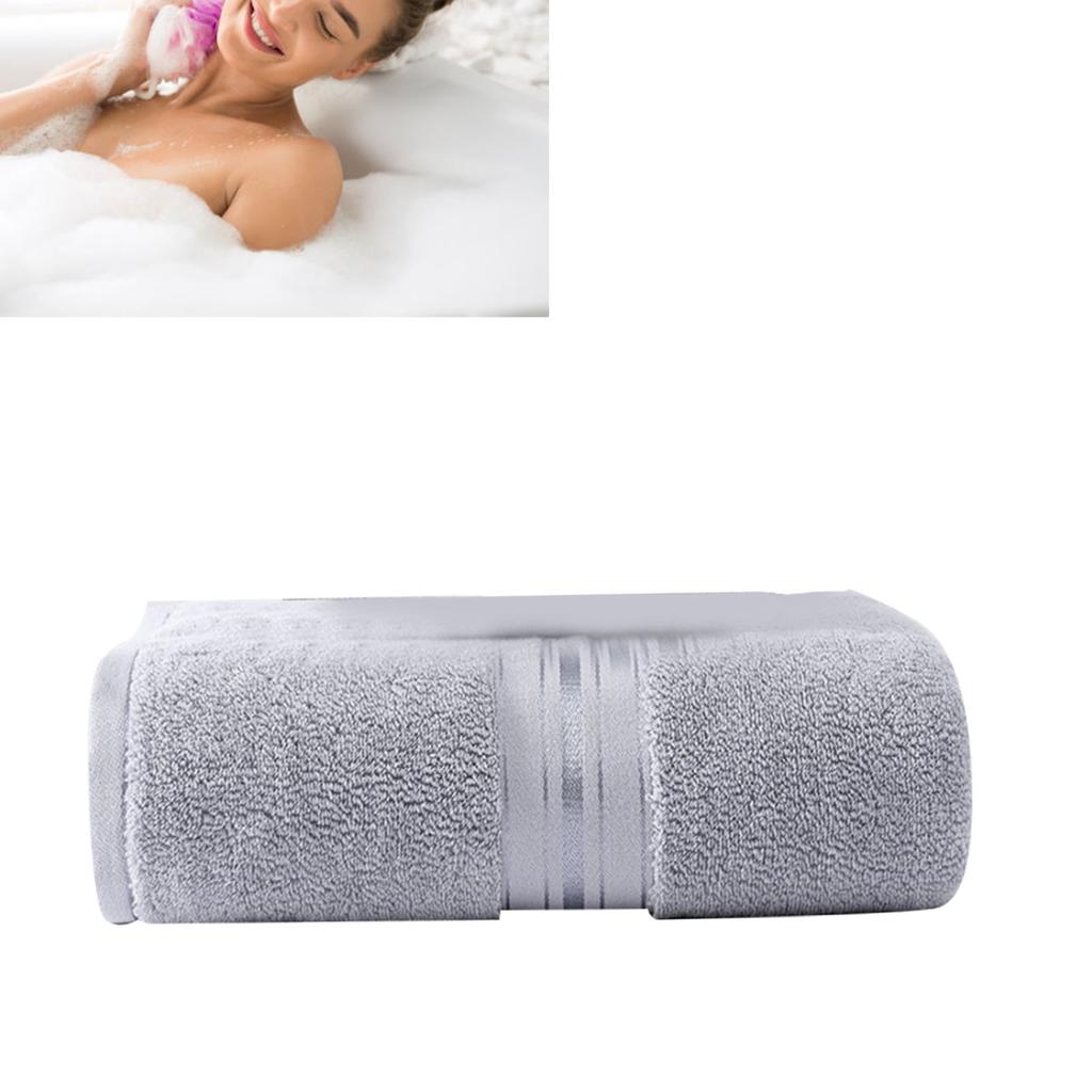 600g Bath Towel 70x140cm Cotton Highly Absorbent Quick Dry Thickened Bath Sheet for Beach Hotel