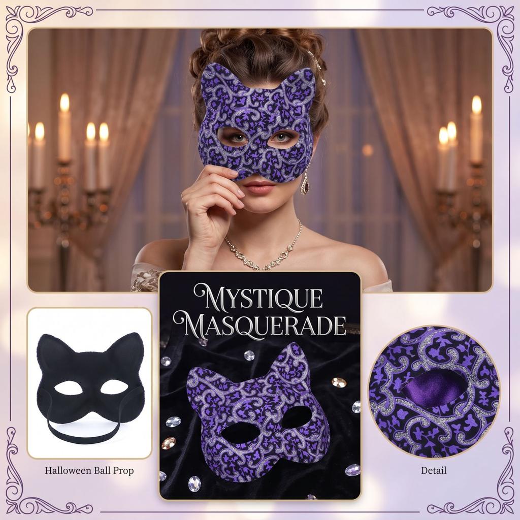 Halloween Face - Animal Half for Masquerade Ball Party