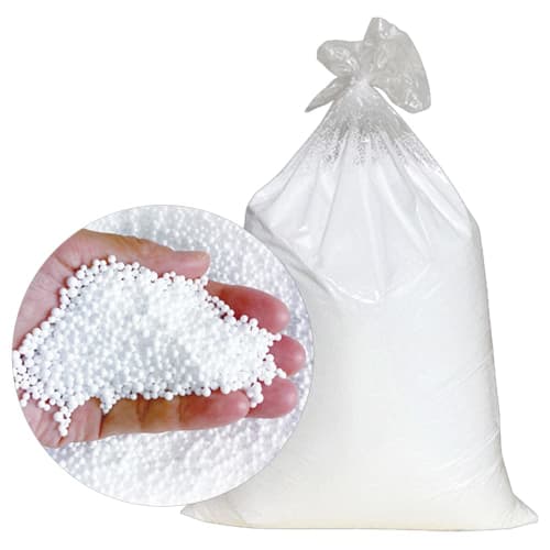 Iris Plaza Refill Beads for Bead Cushion, Made In Japan, 750g, White