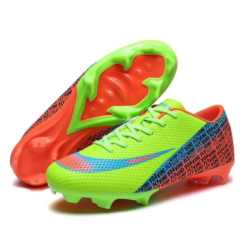

New Low-Top Football Shoes, Youth And Students Game Training Shoes, Artificial Grass Spikes Sports Football Shoes 39 зелений