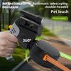 Auto Retractable Double-Headed Dog Leash 3M Rope for 2 Dogs with LED Flashlight 360 Degree Dual Traction Rope Pet Supplies