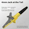 Insulated Test Clamp 4mm Banana Probe Clip Large Size Connectors Terminals Alligator Clips for Quick Circuit Testing