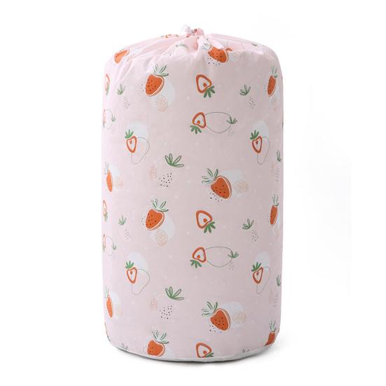 Storage Bag Easy To Clean Moisture-proof Lovely Durable Cylinder Drawstring Moving Quilt for Travel