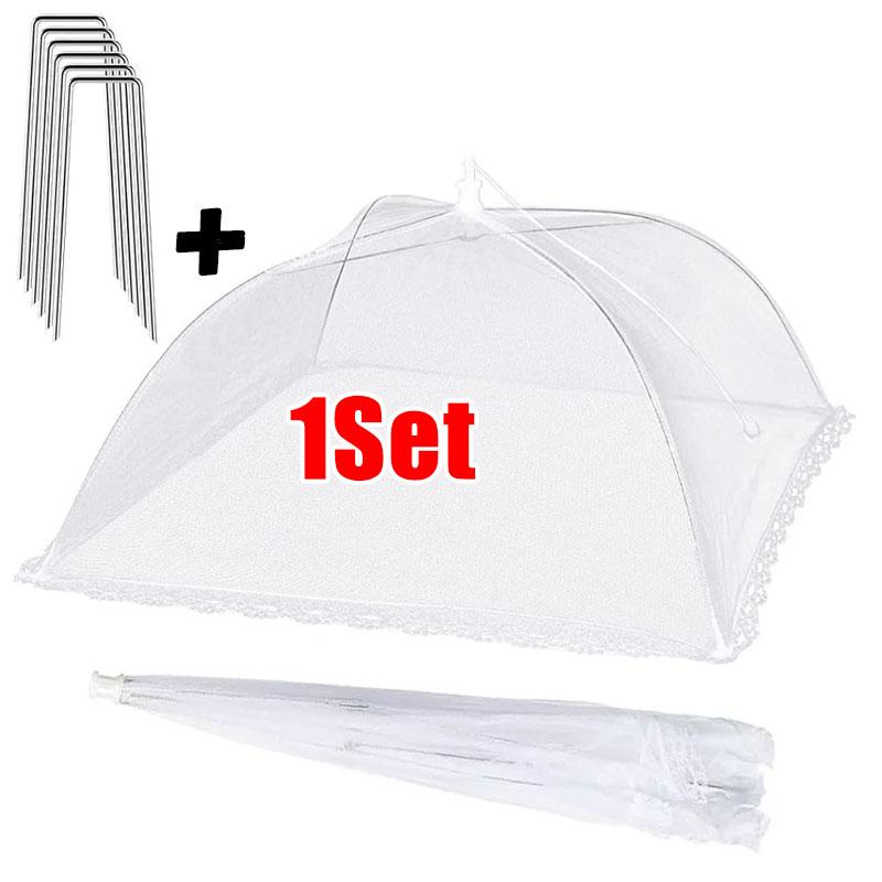 3 Pack Mesh Food Cover Tent for Outside 17Inches Reusable and Collapsible Outdoor Food Covers Net for Party Picnic BBQ Camping