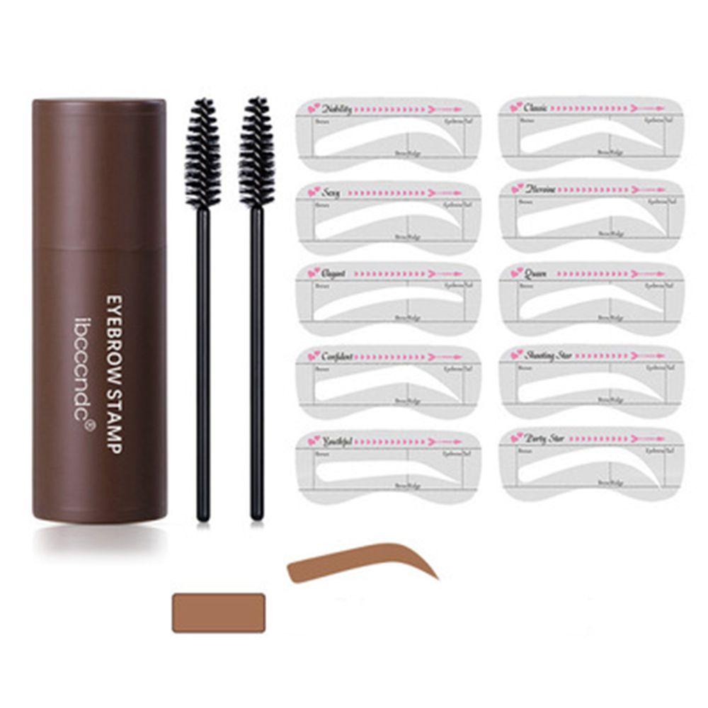 Stencils Eyebrow Pen Brushes One Step Eyebrow Stamp Brow Stamp Shaping Kit Shaping Makeup Set