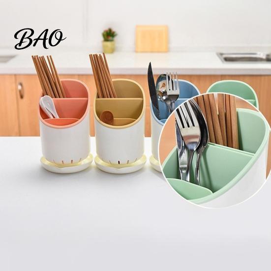 Modern Kitchen Gadget Storage Multi-compartment Draining Chopstick Holder, Plastic Utensil Organizer with Drain Removable Tool Tray, Compact