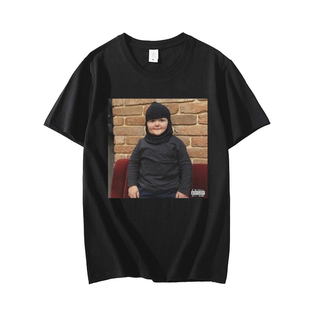 Hasbulla Fighting Meme Tshirt Mini Khabib Blogger Graphic Tshirts Unisex Women High Quality Oversized Tee Shirt Unisex Streetwear
