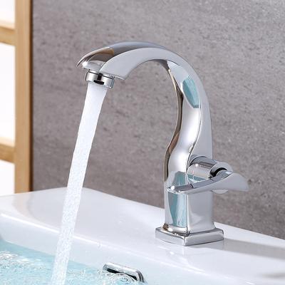 Basin Faucet Only Cold Bathroom Faucet Alloy Chrome Sink Vessel Tap Single Cold Water Deck Mount Lavotory Faucets