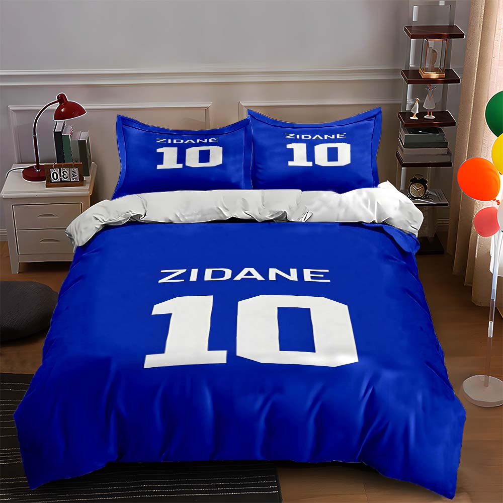 

Zidane name, number 10. Bedding sets Duvet cover sets Duvet covers Pillowcases(1 * Duvet Cover 2 * Pillowcases, without duvet insert) 135x200cm