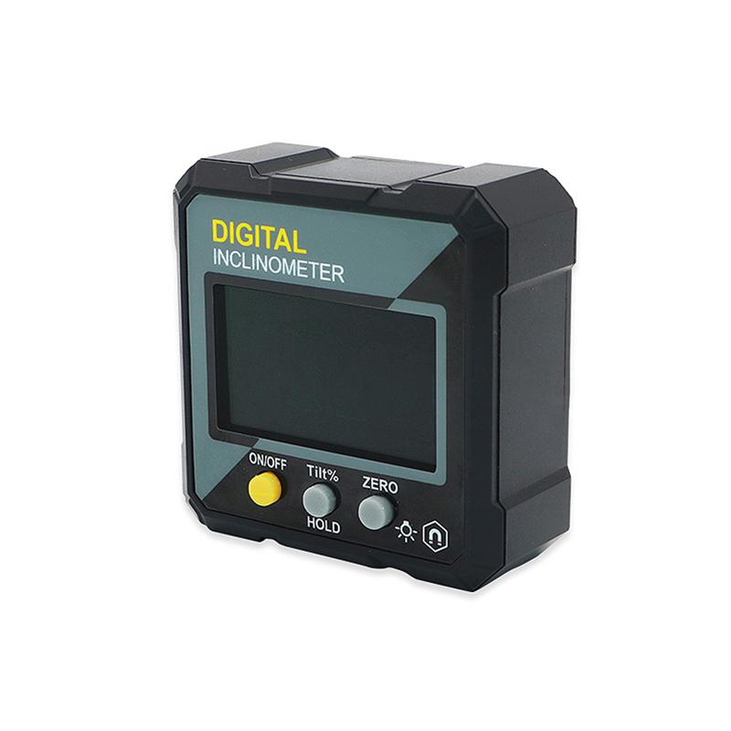 4*90° Digital Inclinometer Angle Protractor Backlight Protractor IP54 Slope Meter Single-side Magnetic Electronic Goniometer