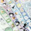 Penguin Die-cut Tape: Arctic Letter Series Decorative Stickers