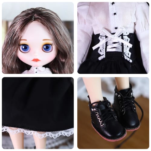 ICY Fortune Days BJD Doll, Movable Body, Matte Skin, Customization Practice, Hinamatsuri Gift, 4 Pupil Colors + Hand-Painted Makeup + 19 Improved Join
