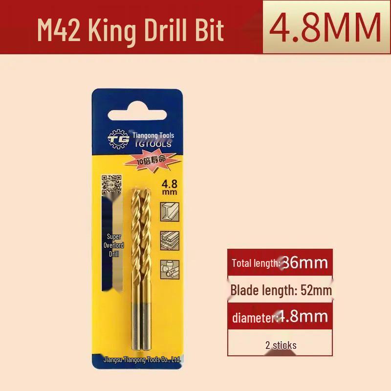 Tiangong M42 Overlord 8% Cobalt High-Speed Steel Twist Drill Bit for Stainless Steel