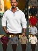 2026 CrossTUME Men's Autumn/Winter Solid Color Half-Zip Stand Collar Long Sleeve Hoodie Jacket