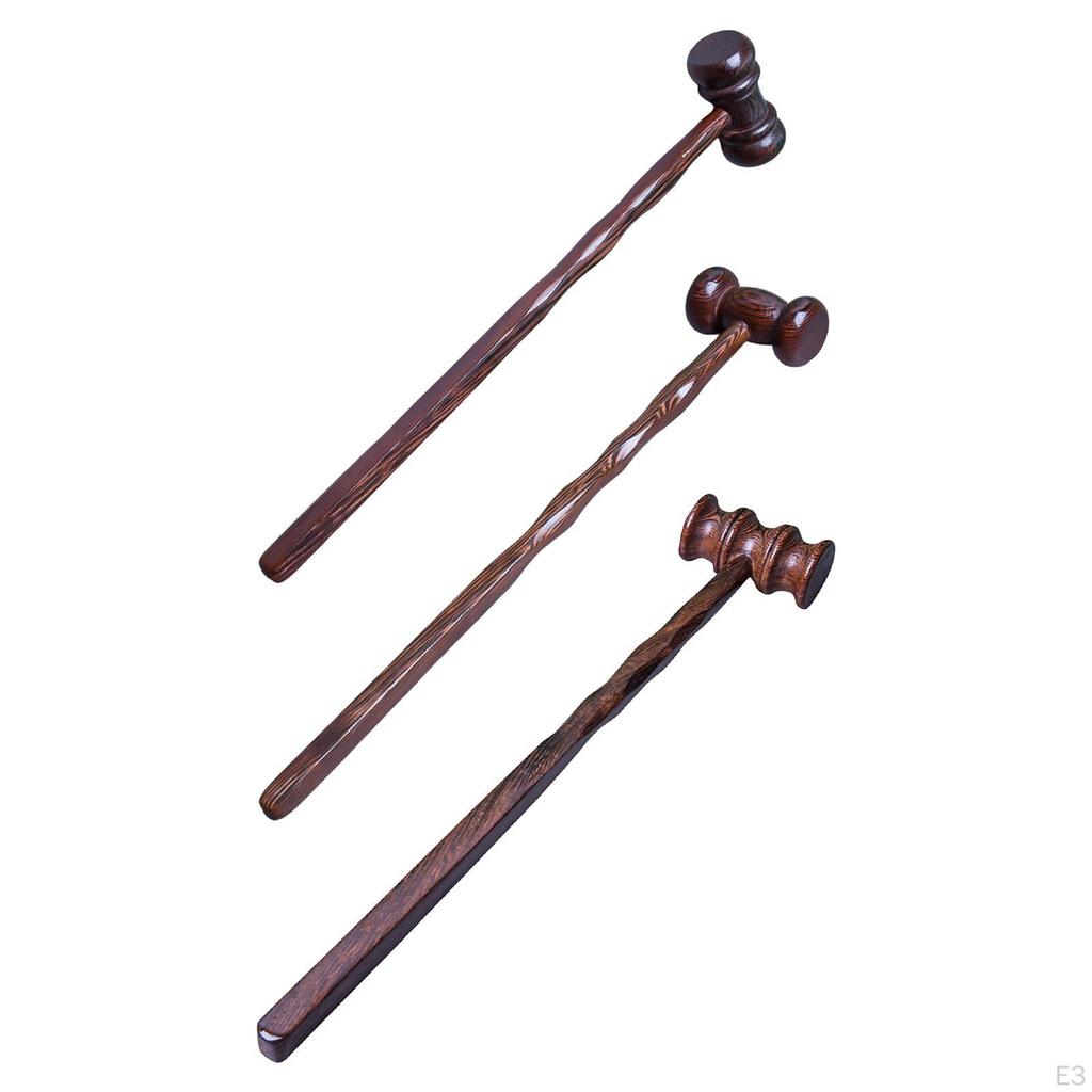 Massage Tool Manual Handheld Back Massager Wooden Body Massaging Device Comfortable Handle Full