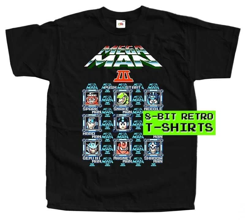 Rockman 3 BOSS SCREEN GAME DTG PRINT MEN T SHIRT All sizes S-5XL 100%COTTON S