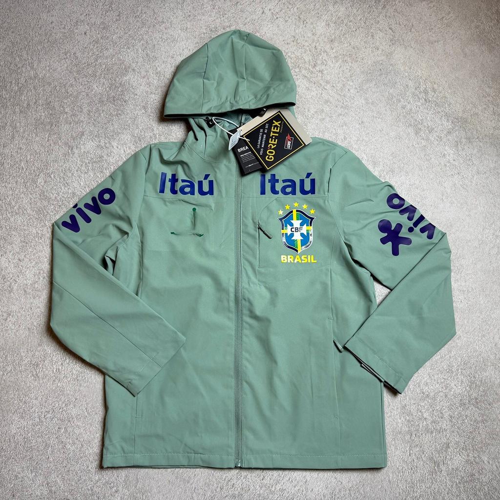 Nema Has the Same Brazilian Trench Coat, Football Jersey, Jacket, Windproof and Waterproof Sports Football Training Jersey.