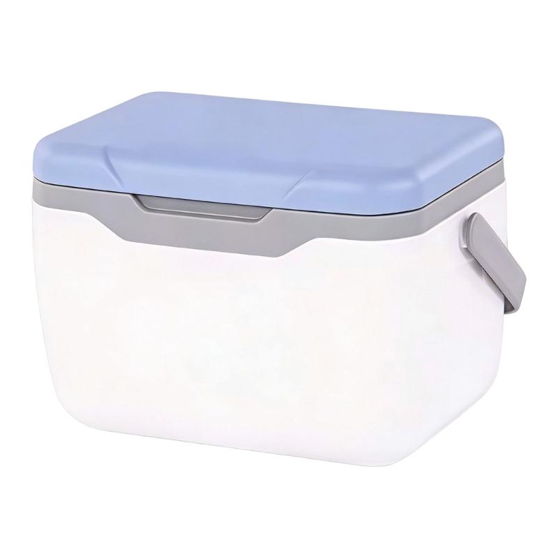 High Capacity Cooling Box Insulated Food Container Insulation Cooling Case Plastic Texture for Car Camping Outdoor