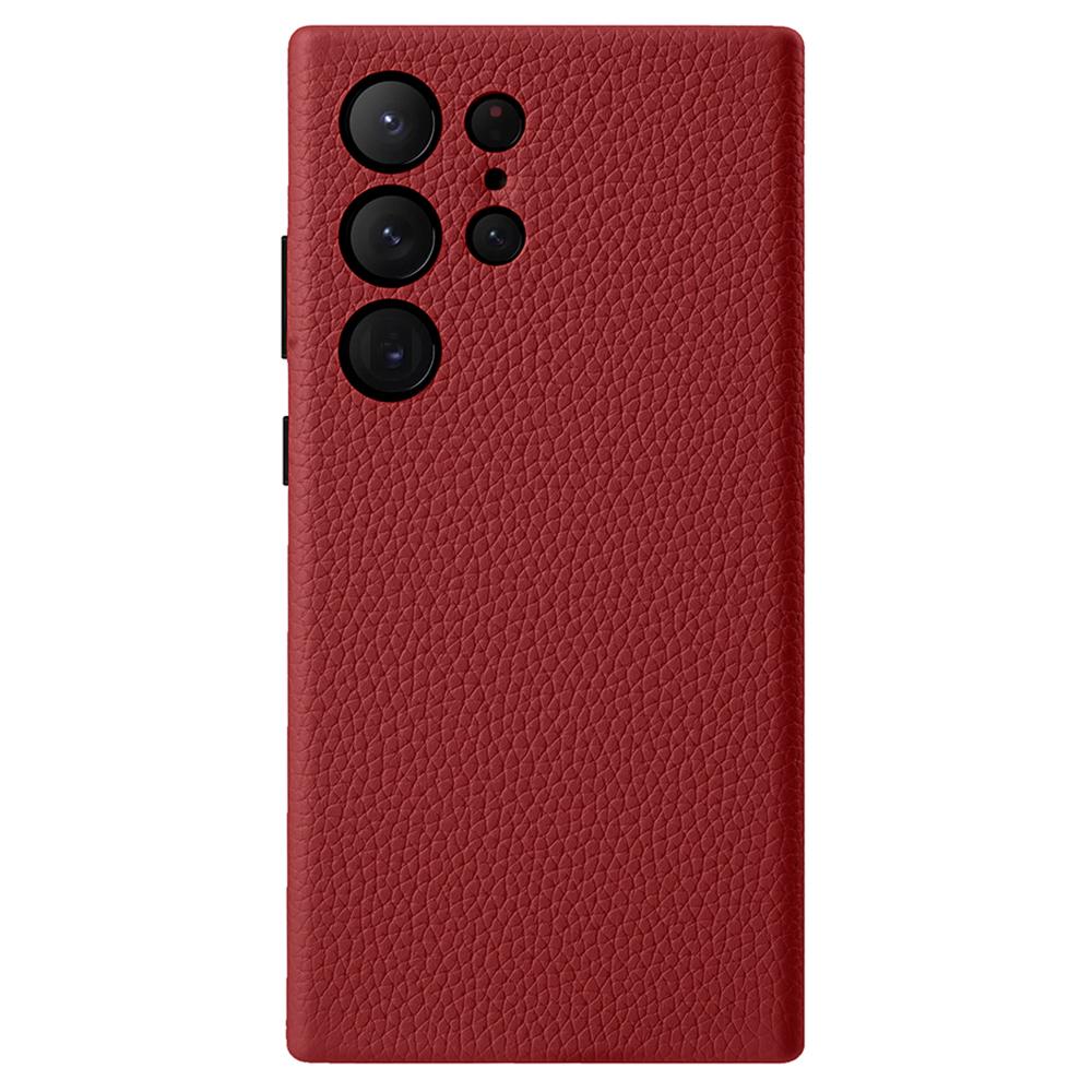 

MELKCO Чехол для Samsung Galaxy S24 Ultra Натуральная коровья кожа+ПК Чехол для телефона H