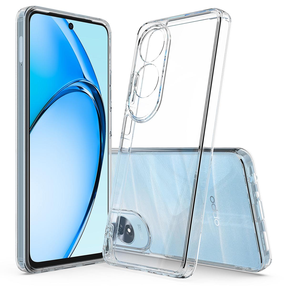 

For Oppo A60 4G Clear Case TPU+Acrylic Shockproof Phone Cover A