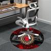 1pc Elegant BowChair Carpet for Office, Indoor Non-Slip Washable Polyester Fiber Carpet, Mat For Office, Machine Washable