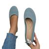Large size spring new flat bottom round head foot cover shallow mouth mother shoes knitted fashion versatile shoes