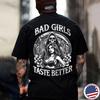 BAD GIRLS TASTE BETTER Sexy Lady&Skeleton Print Men's Unisex T-Shirt