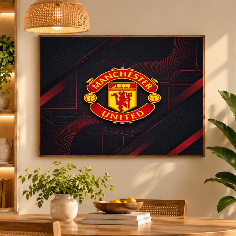 5D Diamond Painting Manchester United DIY Full Drill Diamond Art Kit Home Decoration