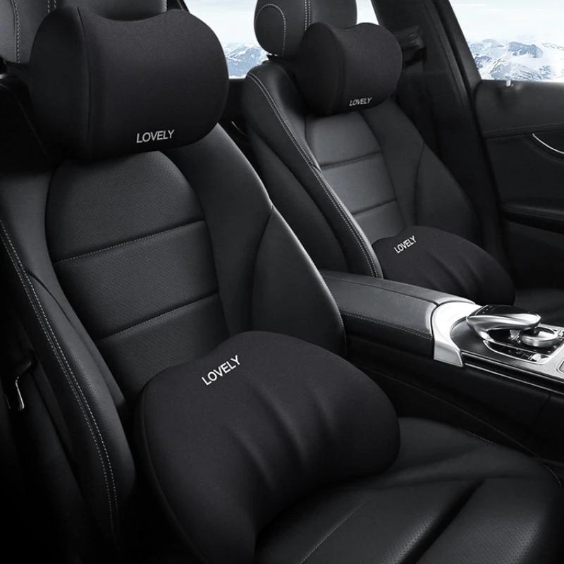 Car Neck Headrest Pillow Auto Car Seat Pillow Memory Foam Breathable Head Support Neck Rest Protector Car Seat Lumbar Support