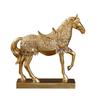 Success Horse Ornament Artistic Good Luck Horse Figurine Resin Modern Horse Statue for Home TV Stand Desk Wine Cabinet Decoration
