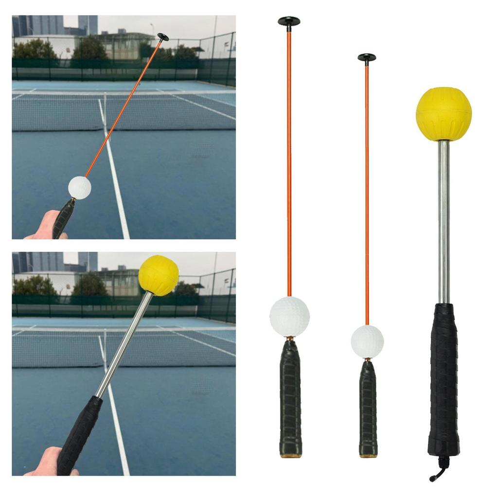 Tennis Swing Training Device Flexibility Comfortable Grip Self Training Compact Portable Warm Up Exercise Tool Swing Rope