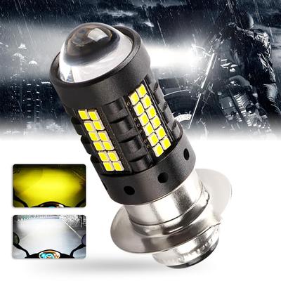 KaiDengZhe Petite Ampoule LED PH7 P15D-25-1 pour Motos, Lumière Explosive, DC/DC Limité, Commutation Hi/Lo,