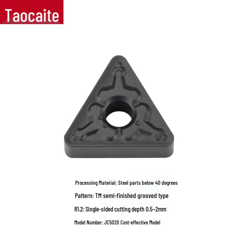 CNC Lathe Double-Sided TNMG160404/08 Triangular Insert for OD/ID Clamping