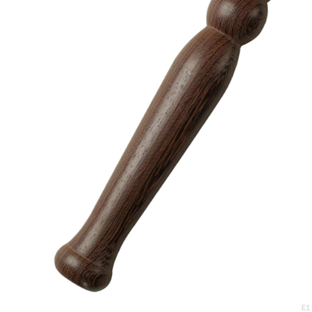 Wooden Tai Chi Ruler Short Stick 16.5x1.6inch for Fitness Qigong Accessories