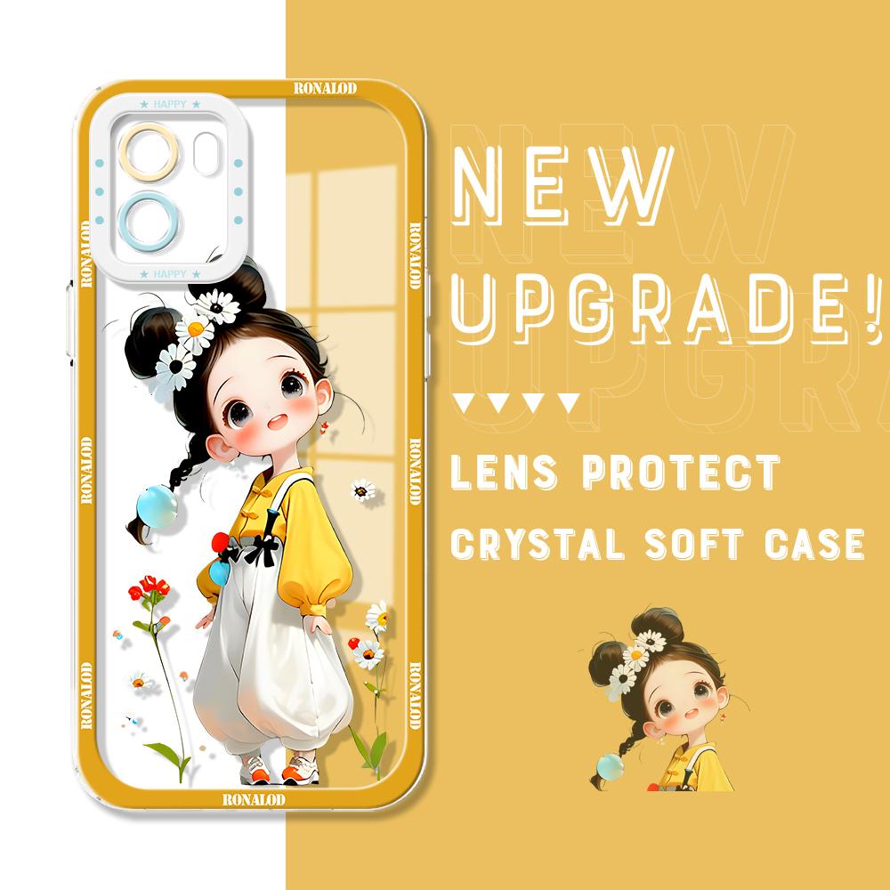 

Ударопрочный чехол с изображением астронавта из мультфильма, полноразмерная защита камеры, прозрачный мягкий чехол для телефона Vivo Motorola Vivo Y15A