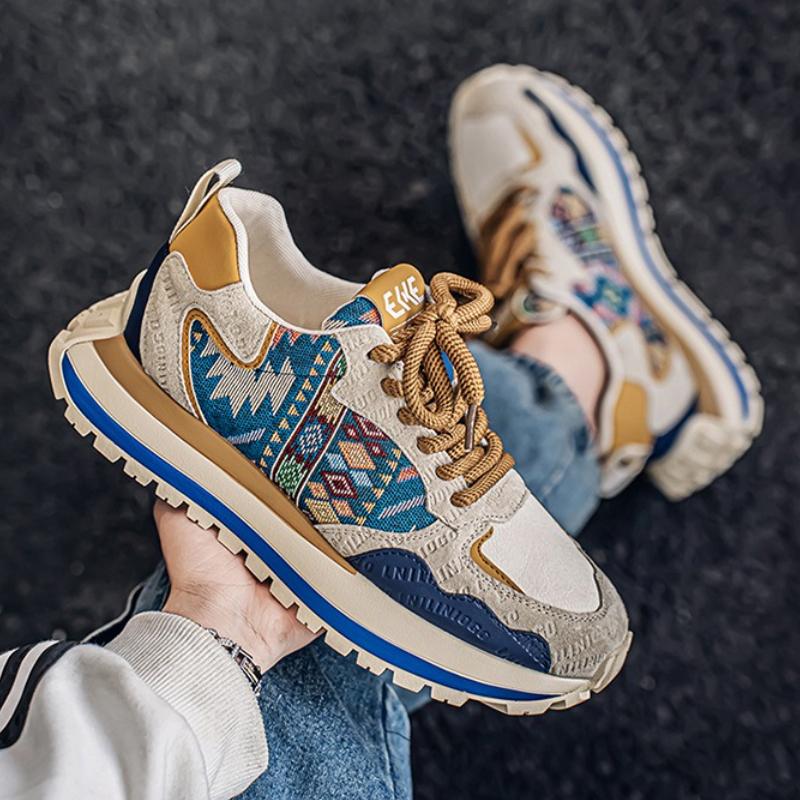 Trendige Herren-Sneaker Bequeme Dicksohlen-Freizeitschuhe für Herren Rutschfeste Laufschuhe Neue Outdoor-Sportschuhe Tenis Masculino